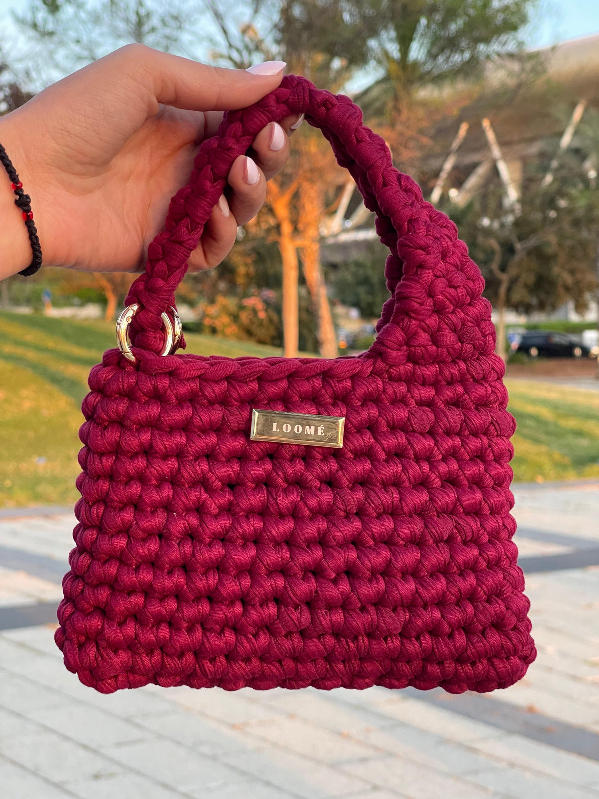 Mini Shella handmade crochet bag by LOOMÉ — view 3