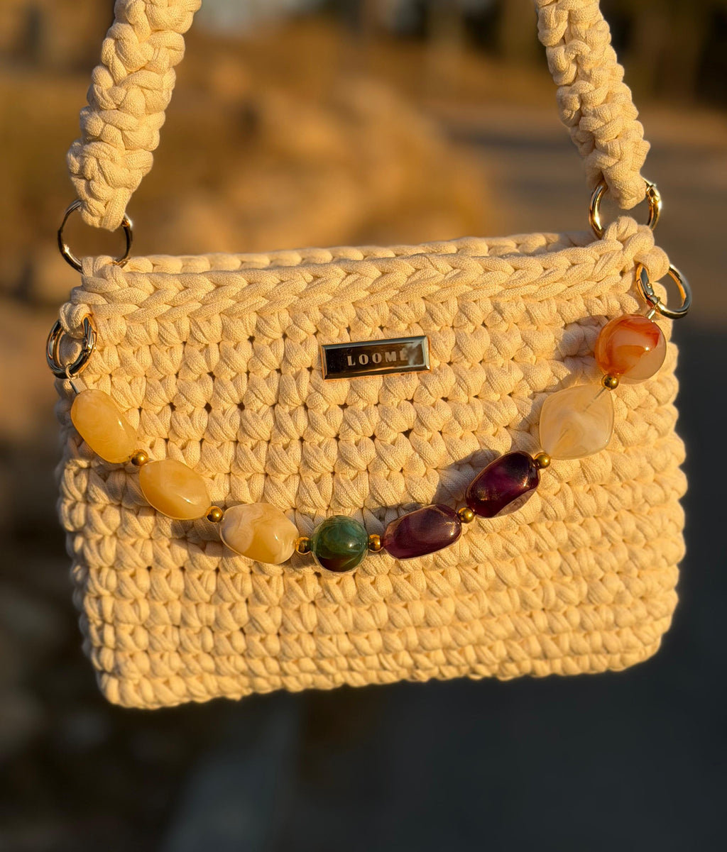 Opal handmade crochet bag by LOOMÉ — view 2